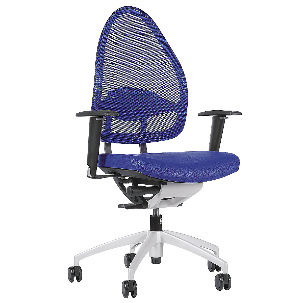 Designer office swivel chair, with net back rest – Topstar (Product illustration 9)-8
