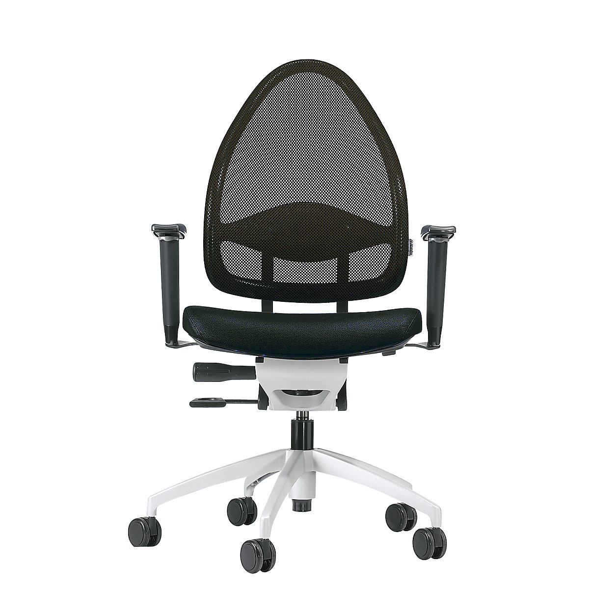 Designer office swivel chair, with net back rest – Topstar (Product illustration 7)-6