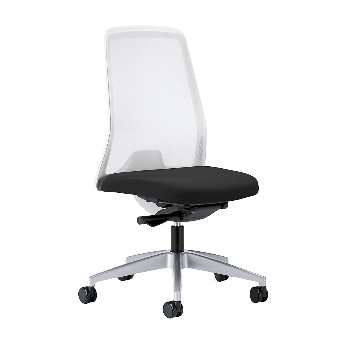 EVERY operator swivel chair, white mesh back rest - interstuhl