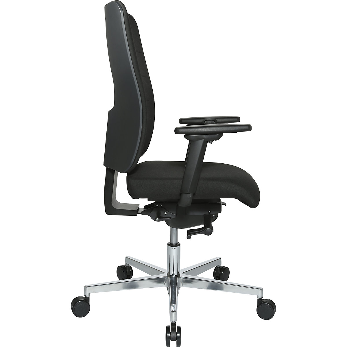 Office swivel chair V4 flat contoured seat – eurokraft pro (Product illustration 5)-4