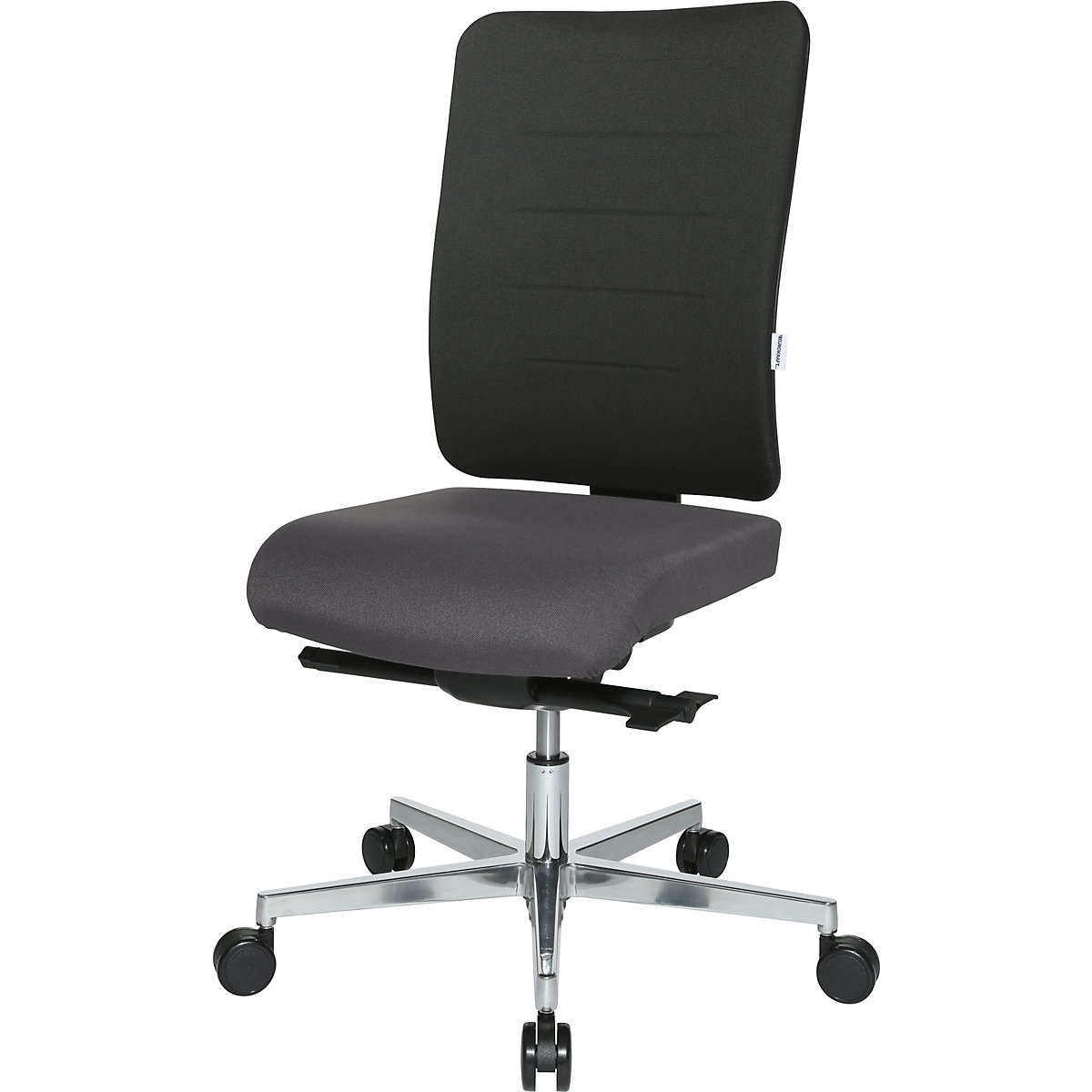Office swivel chair V4 flat contoured seat - eurokraft pro