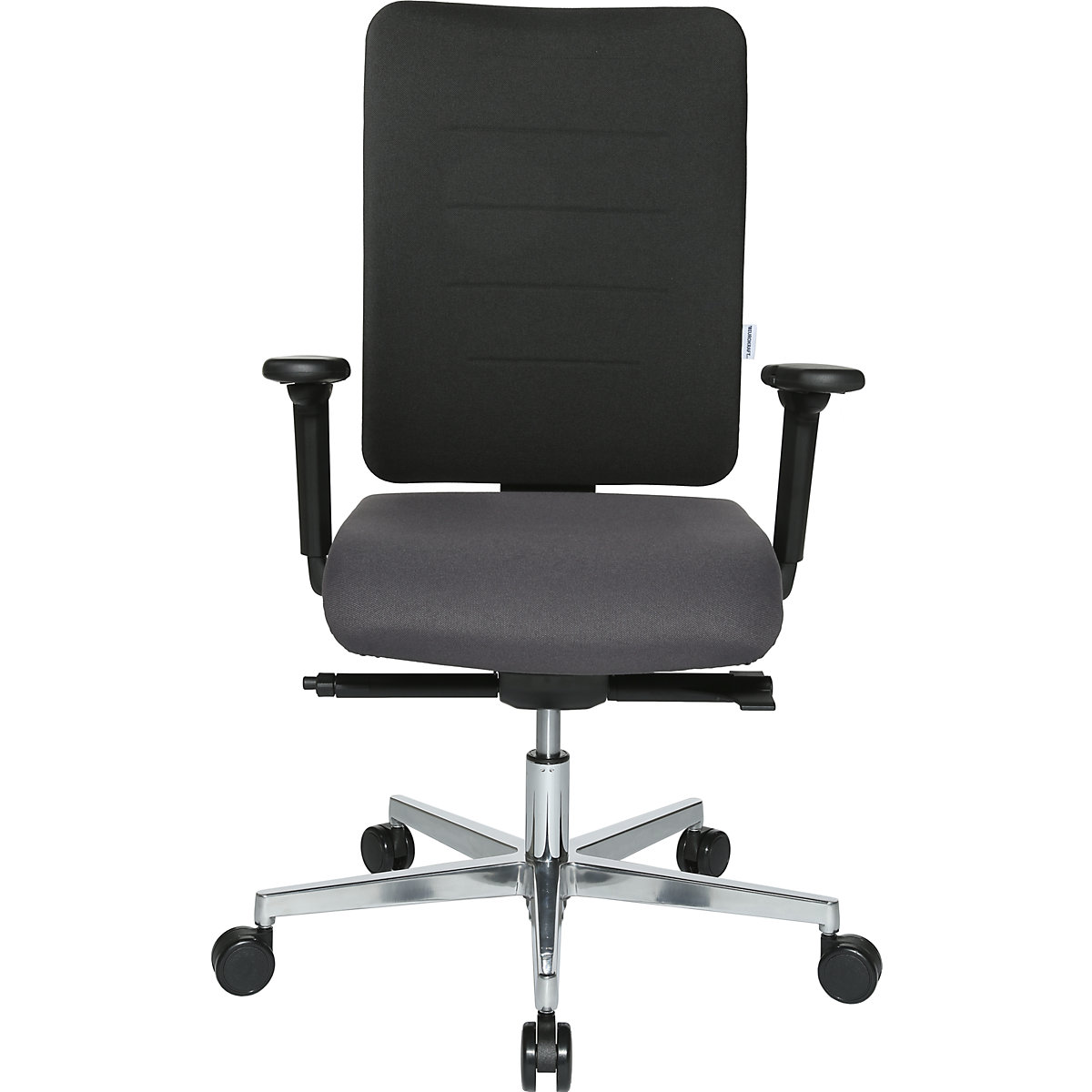 Office swivel chair V4 flat contoured seat – eurokraft pro (Product illustration 5)-4