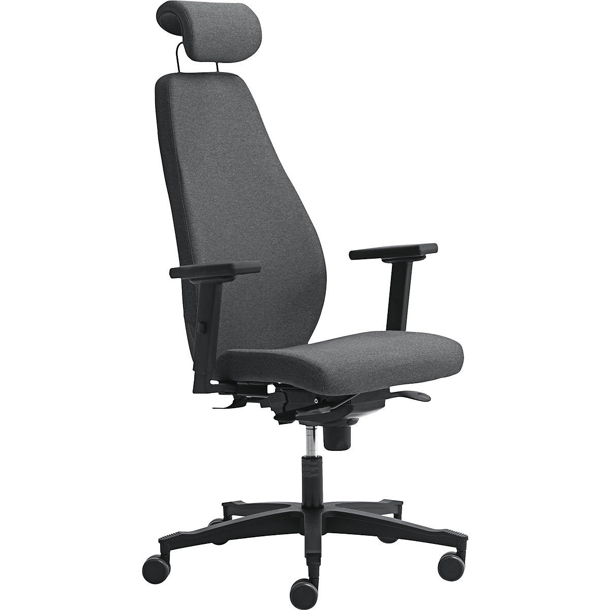 Office swivel chair, synchronous mechanism