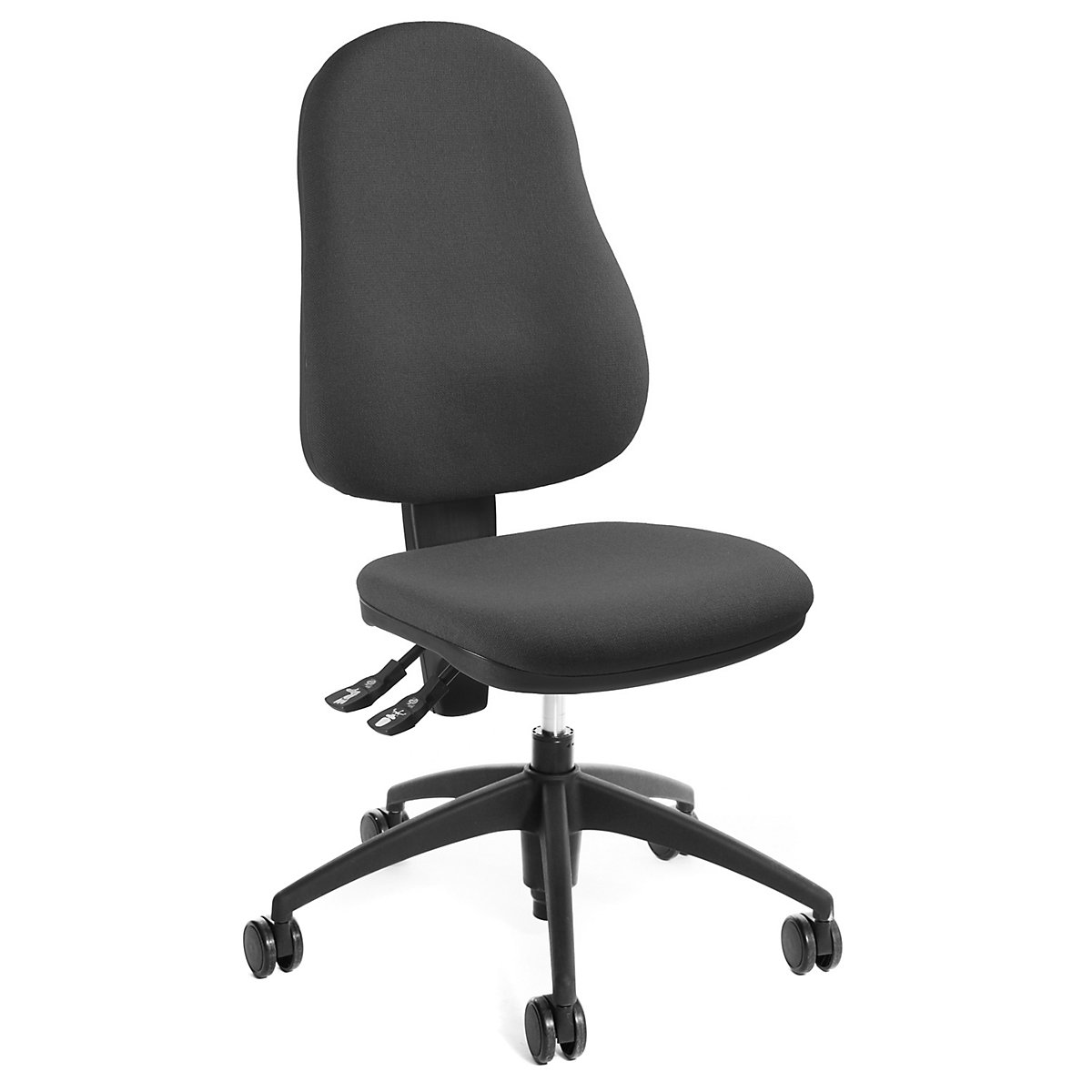 Operator swivel chair, back rest height 520 mm - eurokraft pro