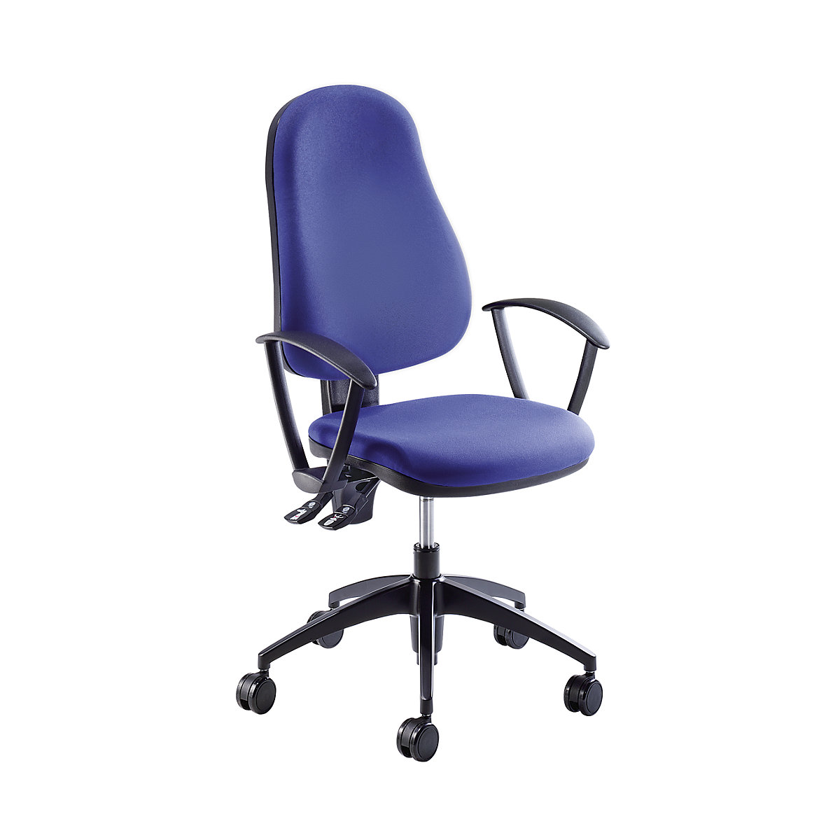 Operator swivel chair, back rest height 520 mm – eurokraft pro (Product illustration 2)-1
