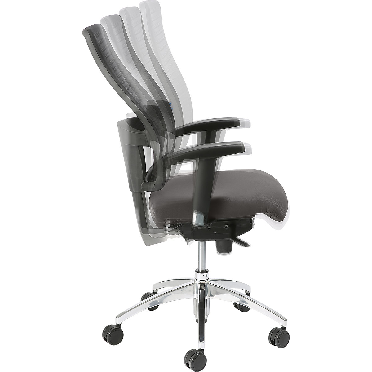 Operator swivel chair, with mesh back rest – eurokraft pro (Product illustration 21)-20