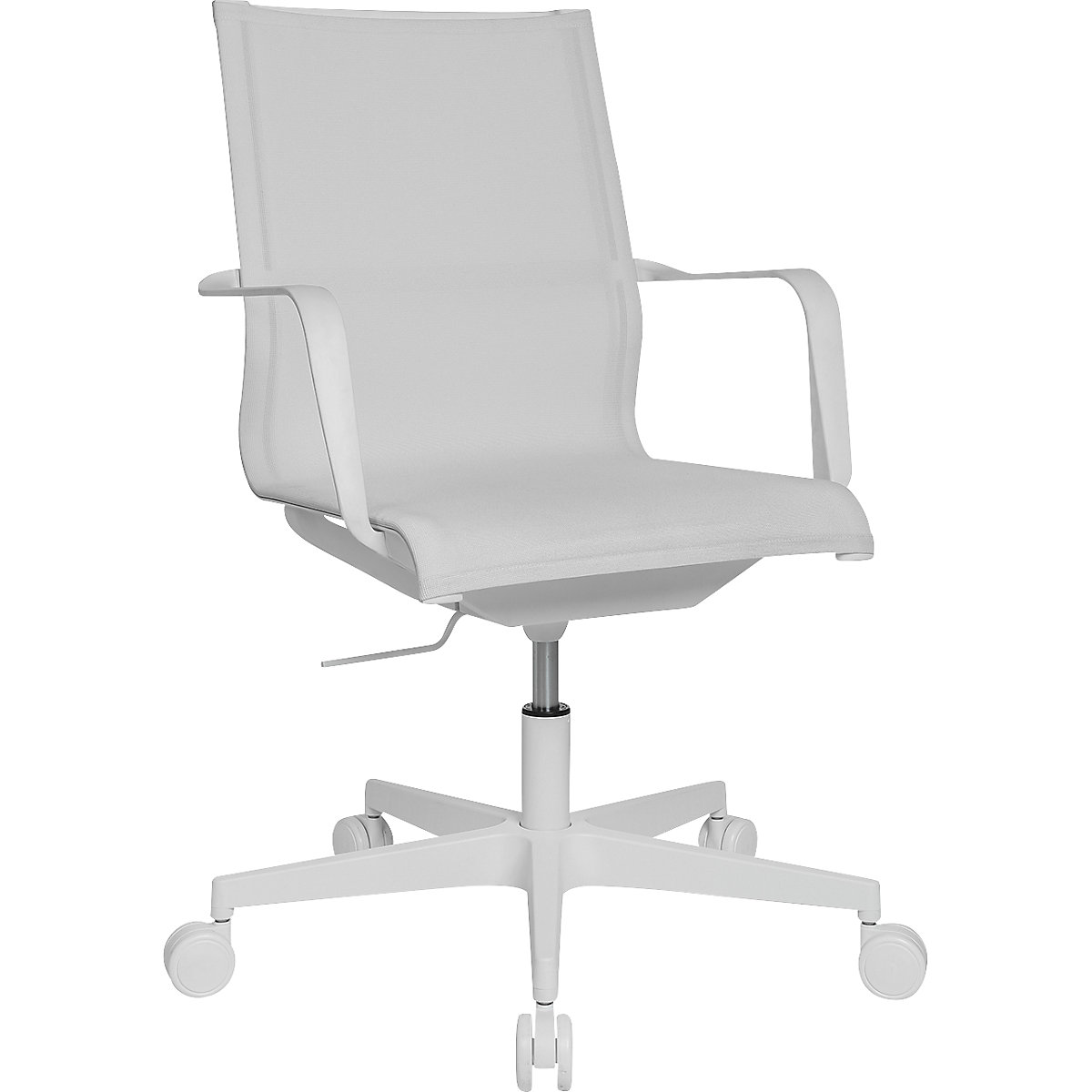 SITNESS LIFE 40 office swivel chair – Topstar, with arm rests and SITNESS joint, white-8