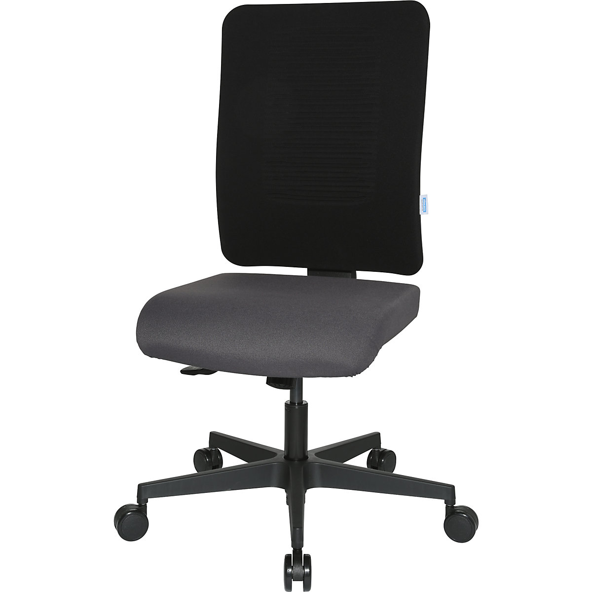 V1 office swivel chair – eurokraft pro, mesh covered back rest, black / charcoal-7