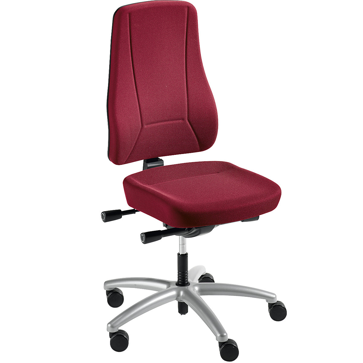 YOUNICO PRO office swivel chair – Prosedia, back rest height 660 mm, red-5