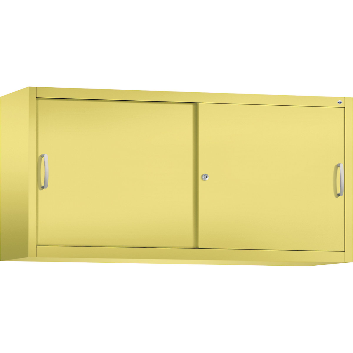 ACURADO add-on cupboard with sliding doors – C+P, 2 shelves, HxWxD 790 x 1600 x 400 mm, sulphur yellow-20