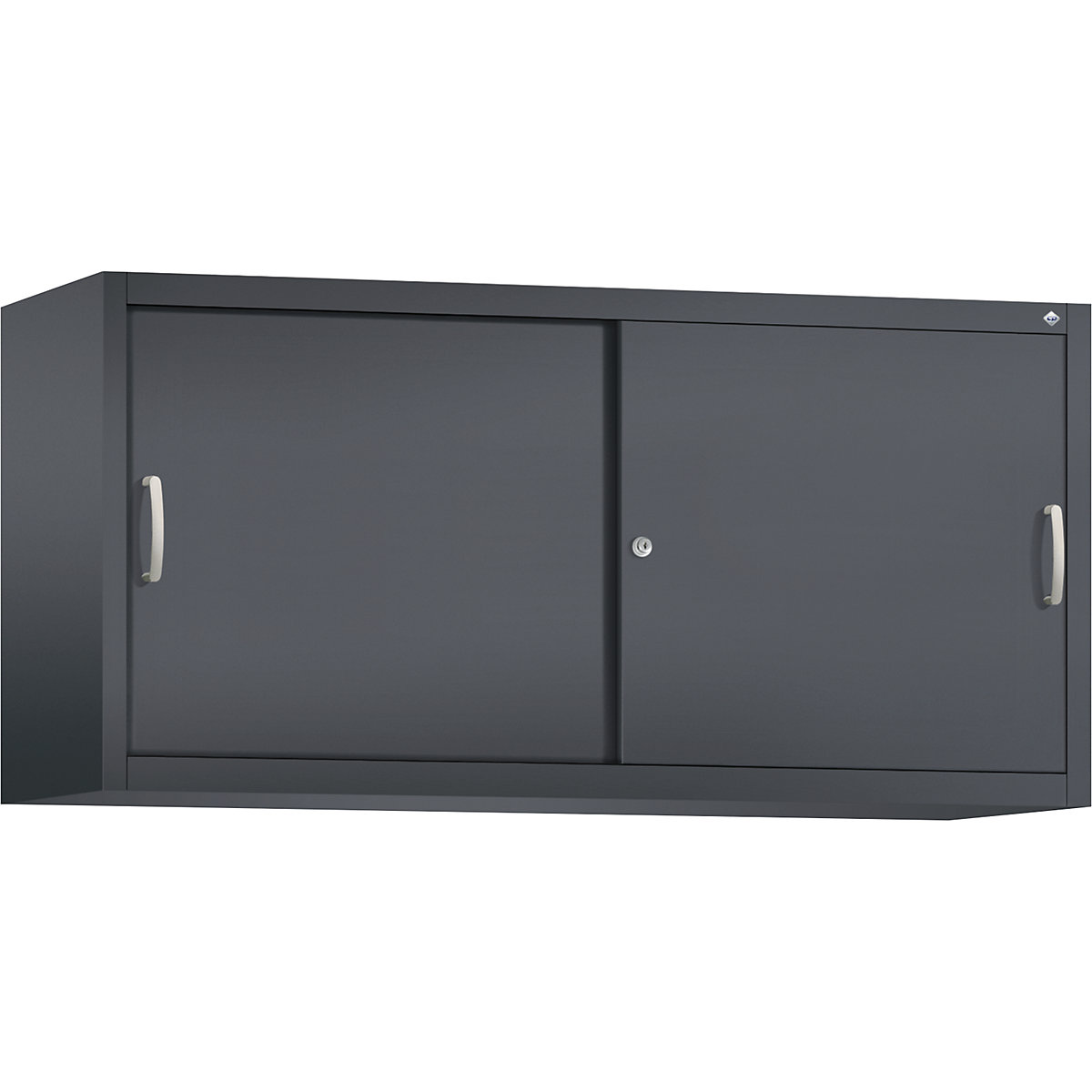 ACURADO add-on cupboard with sliding doors – C+P, 2 shelves, HxWxD 790 x 1600 x 500 mm, black grey-21