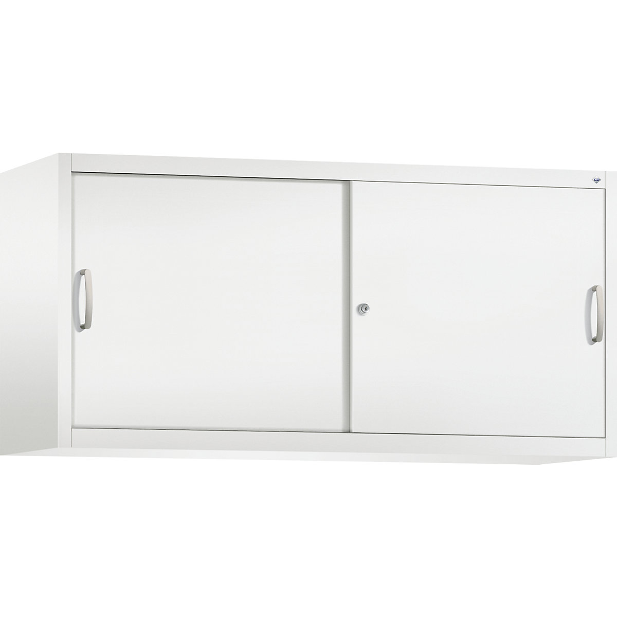 ACURADO add-on cupboard with sliding doors – C+P, 2 shelves, HxWxD 790 x 1600 x 500 mm, traffic white-18