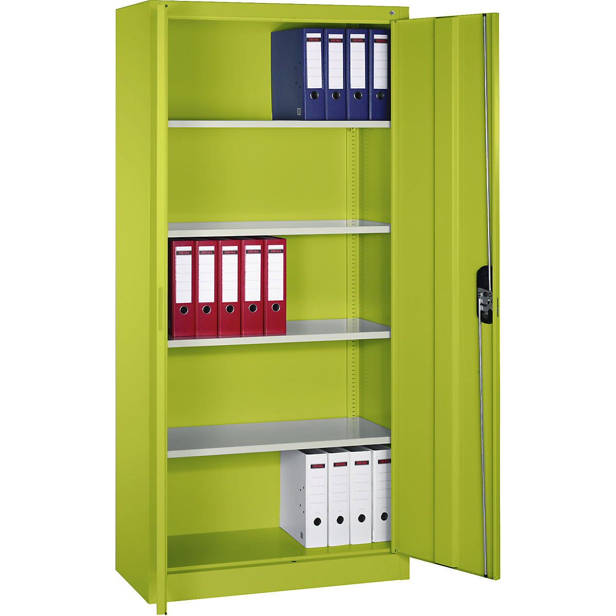 ACURADO universal cupboard – C+P, WxD 930 x 400 mm, viridian green / viridian green, 2+ items-15