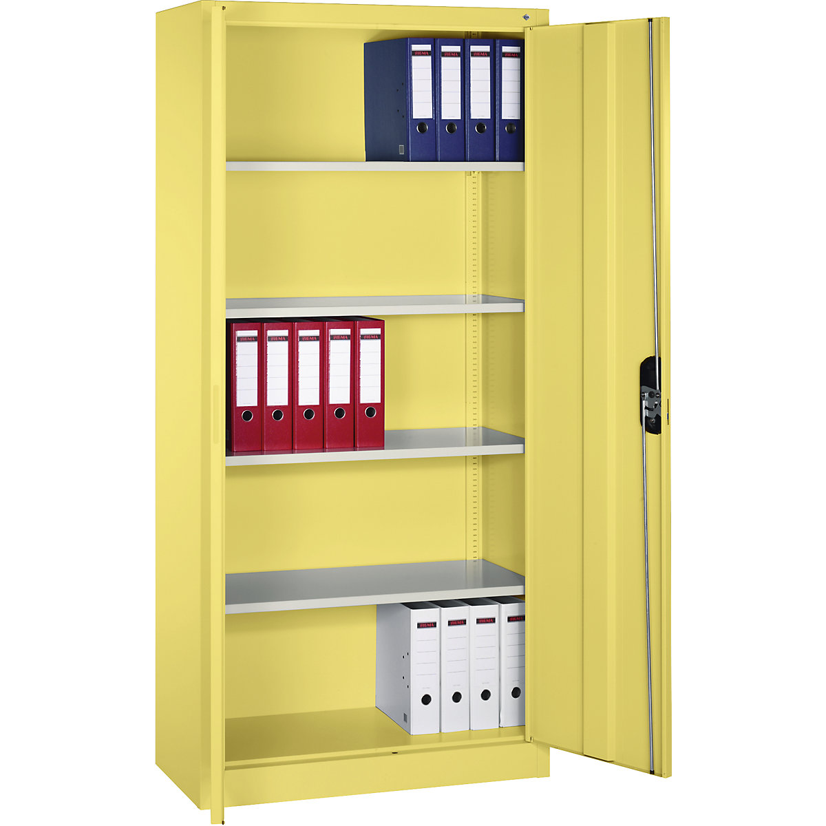 ACURADO universal cupboard – C+P, WxD 930 x 400 mm, sulphur yellow / sulphur yellow-25