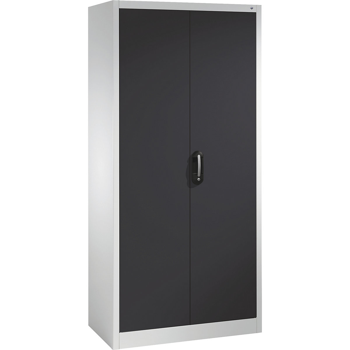 ACURADO universal cupboard – C+P, WxD 930 x 400 mm, light grey / black grey-18