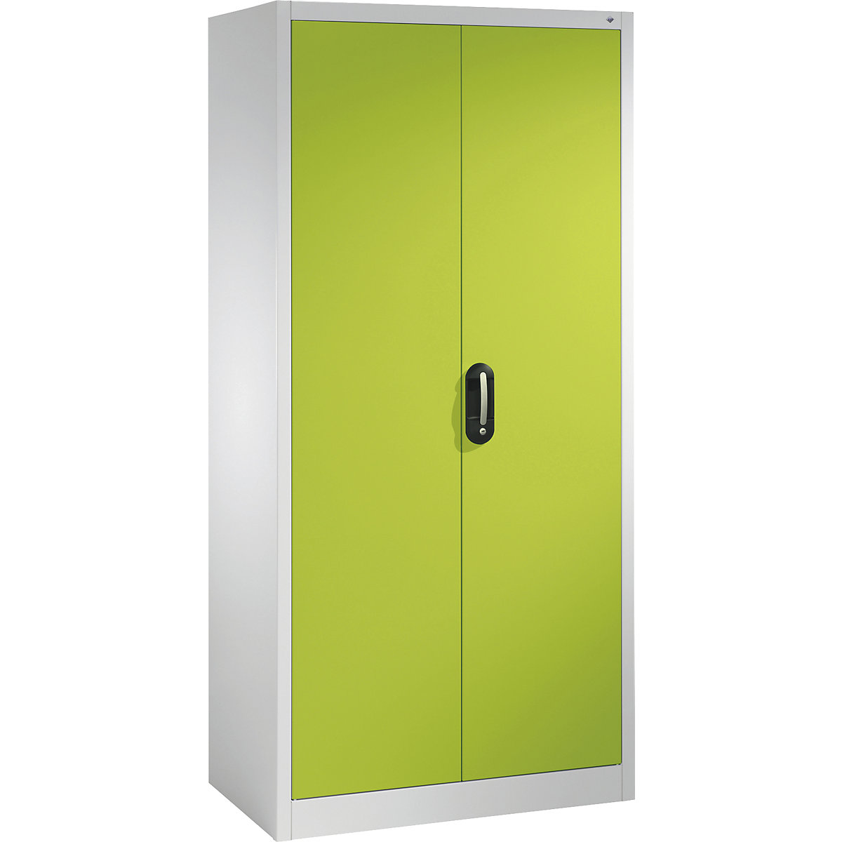 ACURADO universal cupboard – C+P, WxD 930 x 500 mm, light grey / viridian green-21
