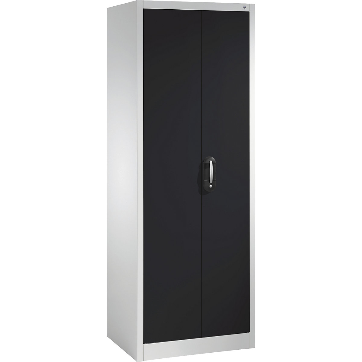 ACURADO universal cupboard – C+P, WxD 700 x 500 mm, light grey / black grey-24