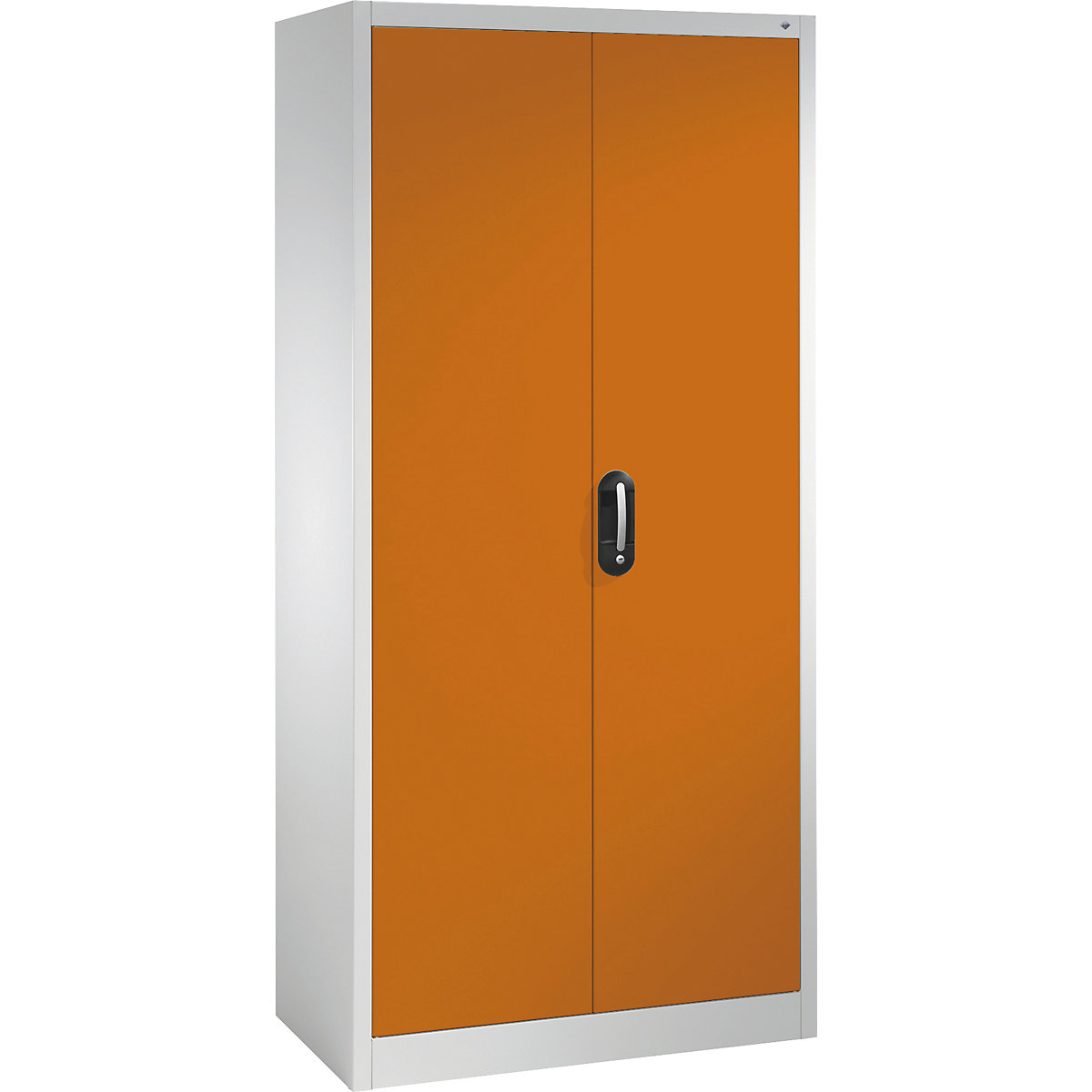 ACURADO universal cupboard – C+P, WxD 930 x 400 mm, light grey / yellow orange, 2+ items-34