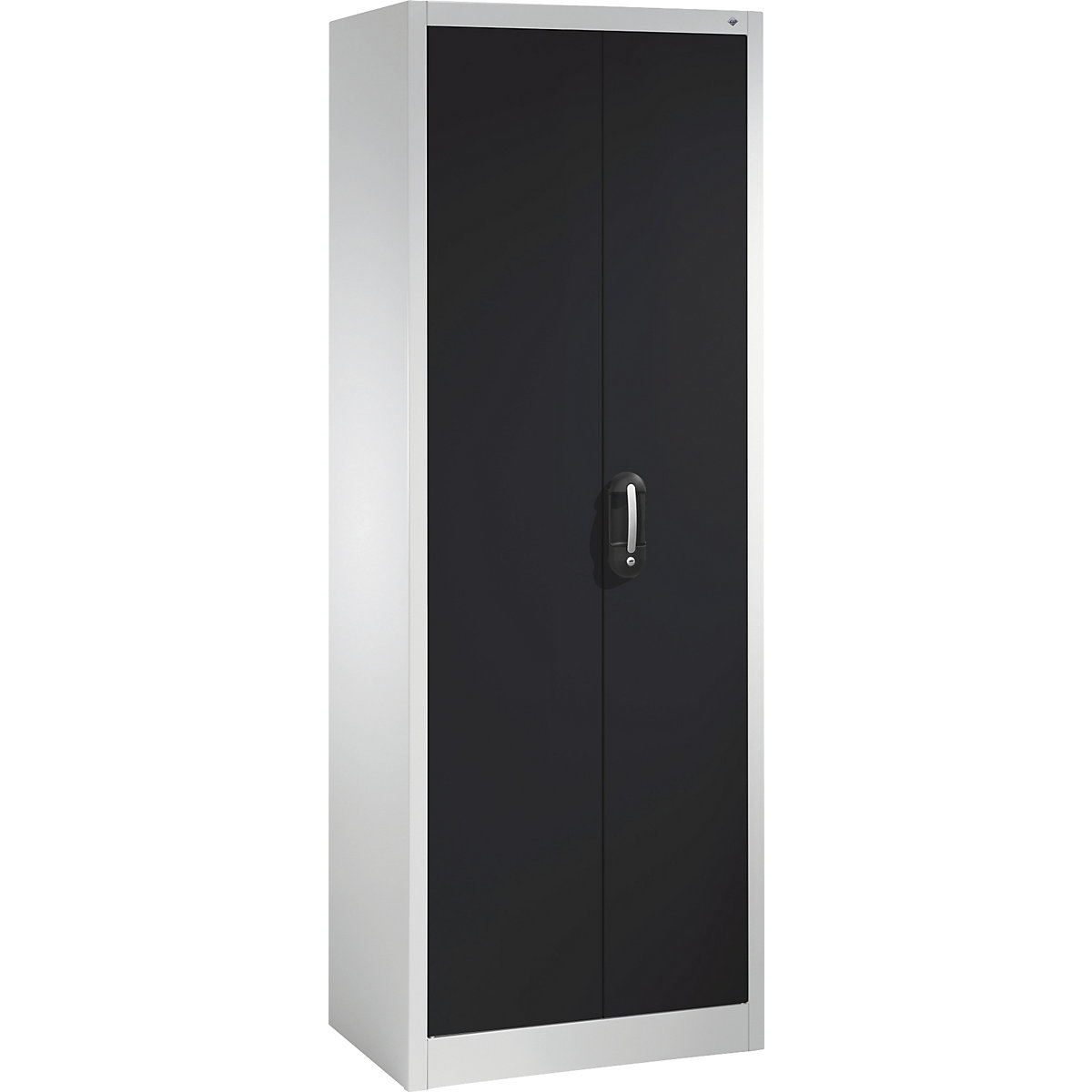 ACURADO universal cupboard – C+P, WxD 700 x 400 mm, light grey / black grey-15