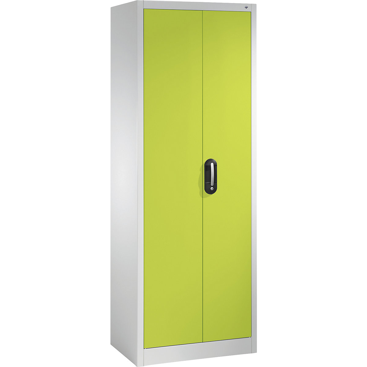 ACURADO universal cupboard – C+P, WxD 700 x 400 mm, light grey / viridian green-12