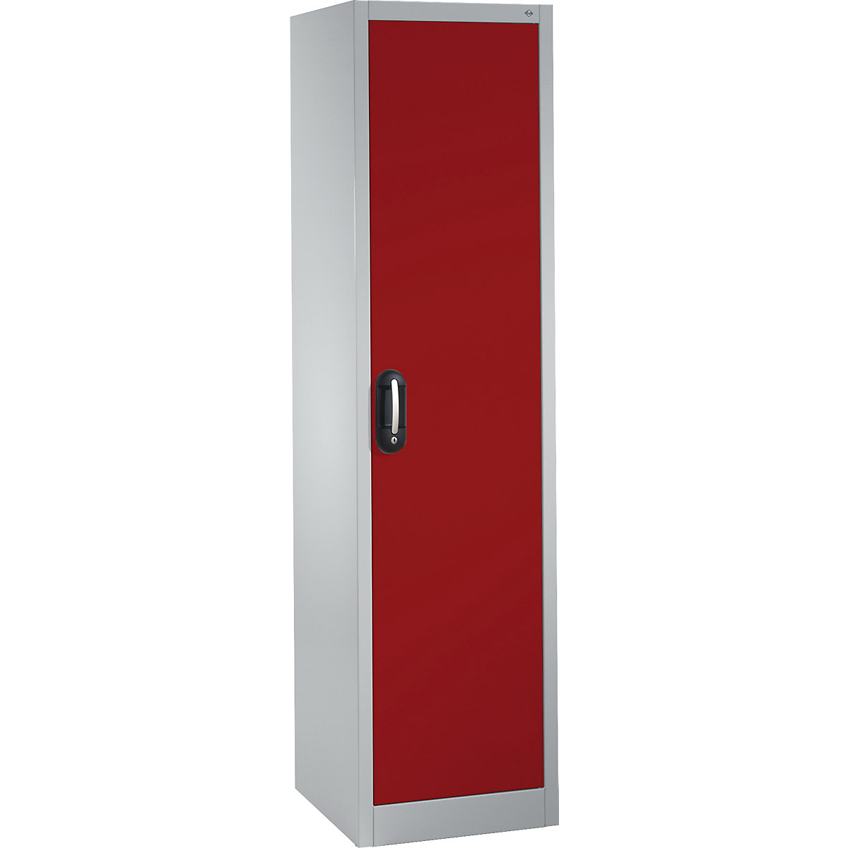 C+P – ACURADO universal cupboard, WxD 500 x 500 mm, light grey / flame red