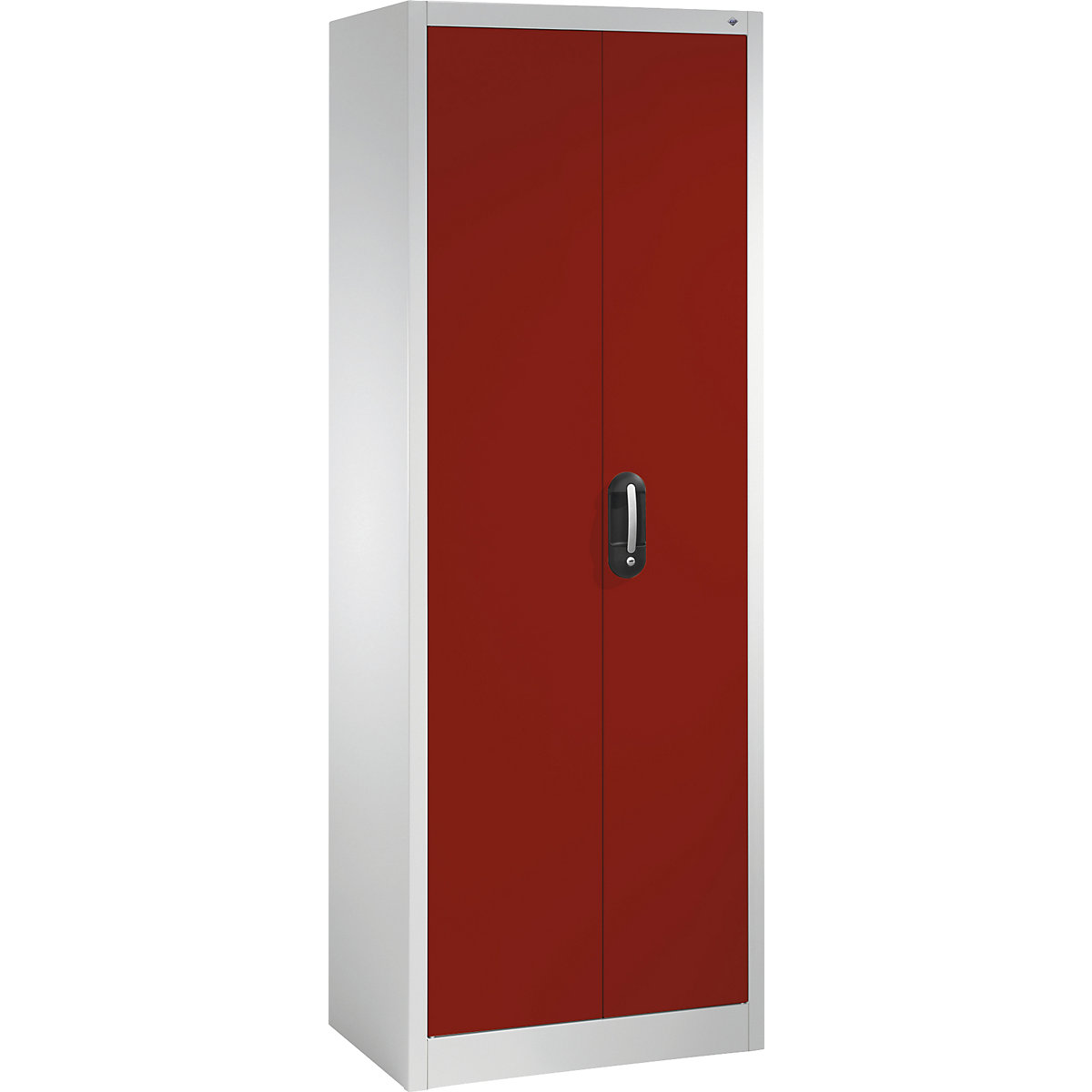 ACURADO universal cupboard – C+P, WxD 700 x 400 mm, light grey / ruby red-23