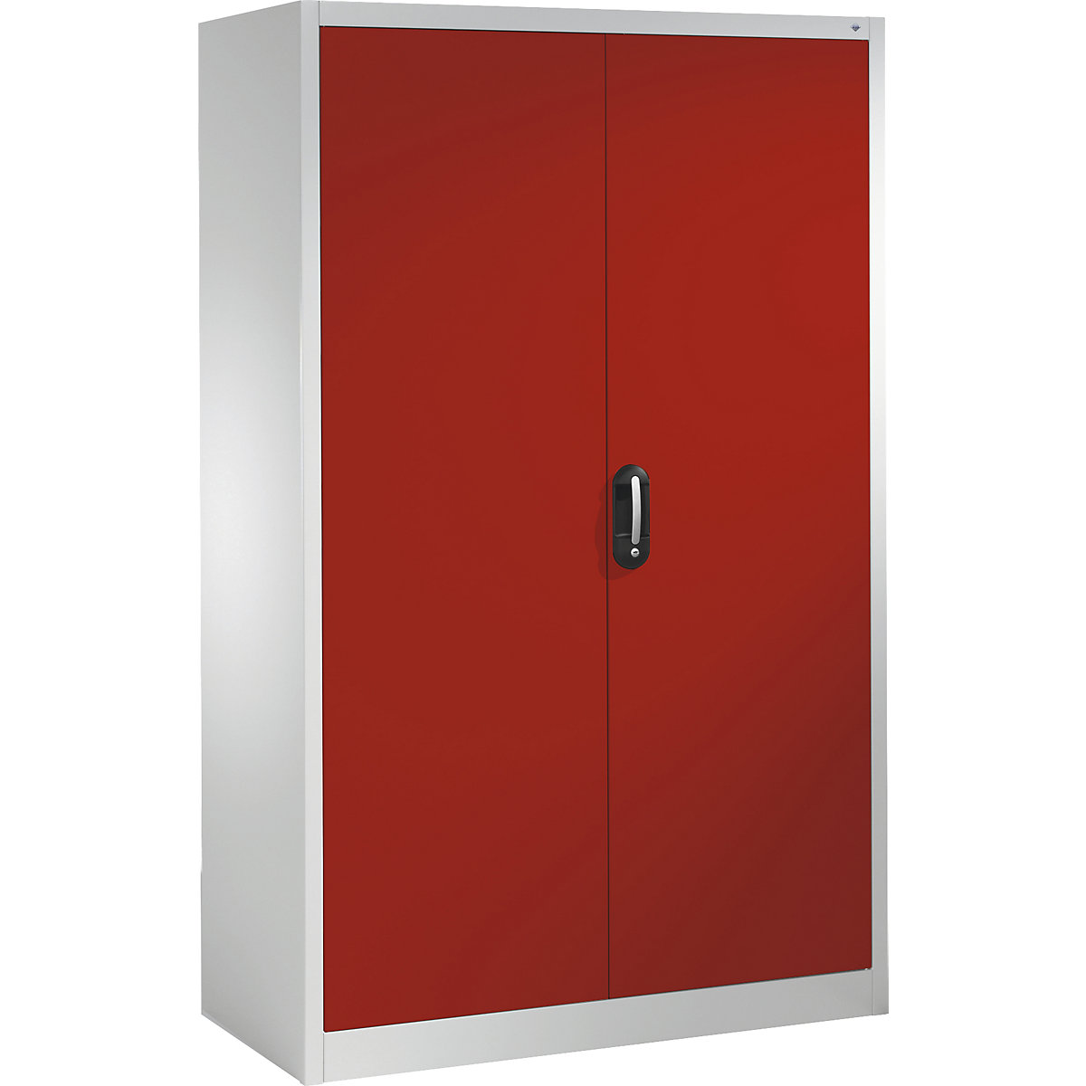 ACURADO universal cupboard – C+P, WxD 1200 x 600 mm, light grey / flame red-21