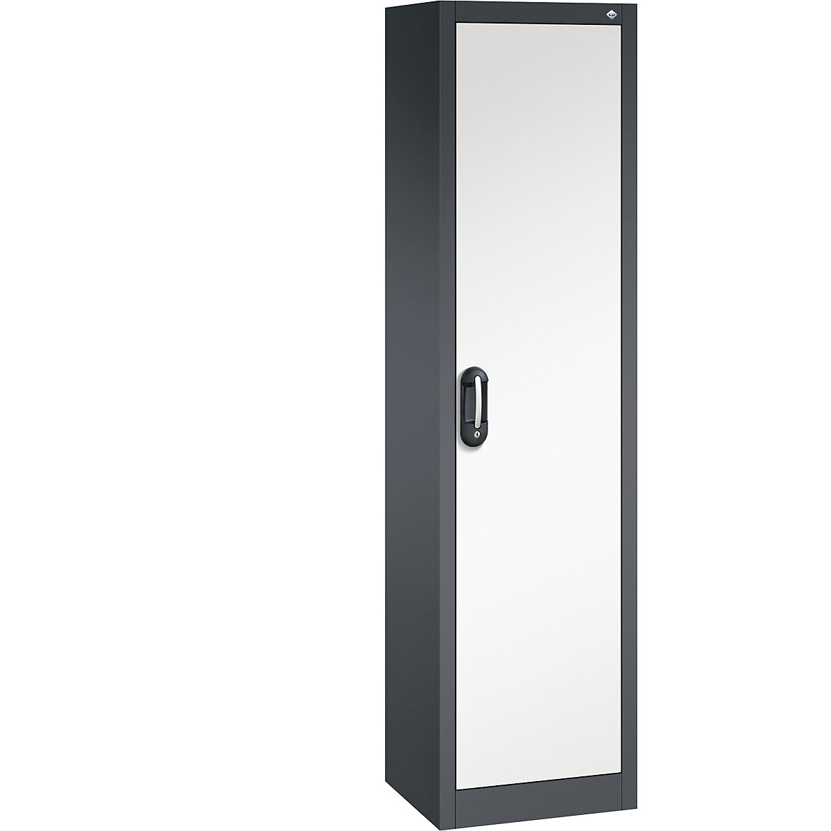 ACURADO universal cupboard – C+P, WxD 500 x 400 mm, black grey / pure white-30