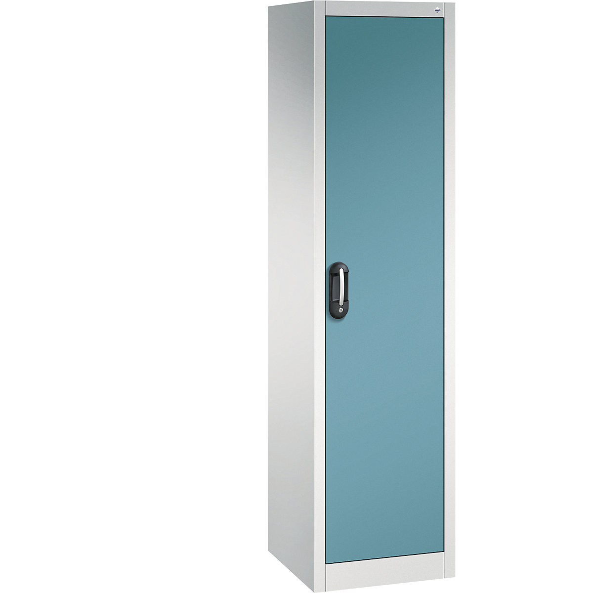 C+P – ACURADO universal cupboard, WxD 500 x 500 mm, light grey / water blue