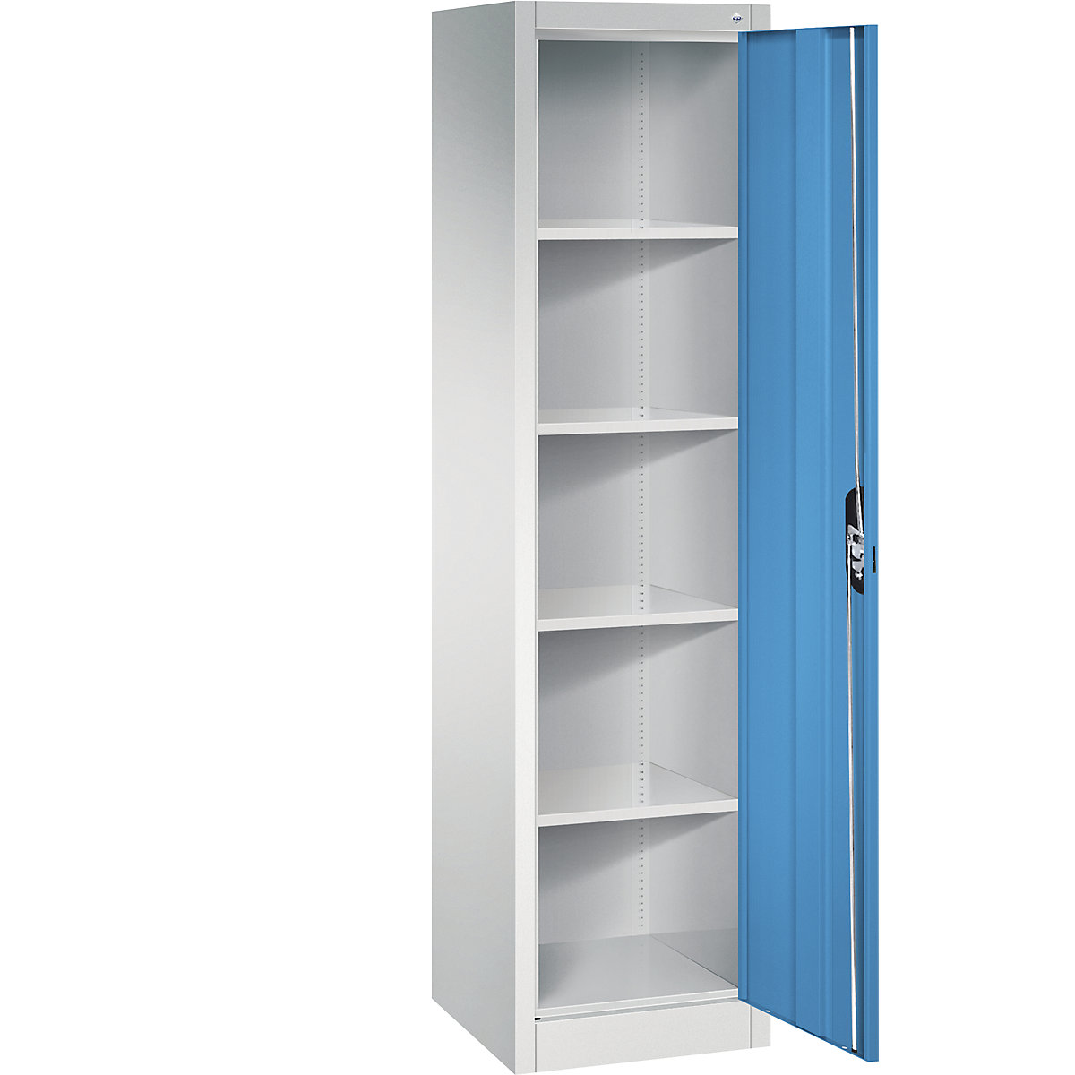 C+P – ACURADO universal cupboard, WxD 500 x 500 mm, light grey / light blue