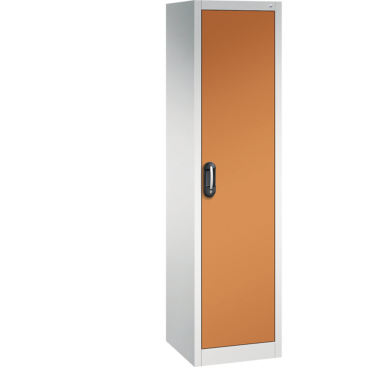 C+P – ACURADO universal cupboard, WxD 500 x 500 mm, light grey / yellow orange