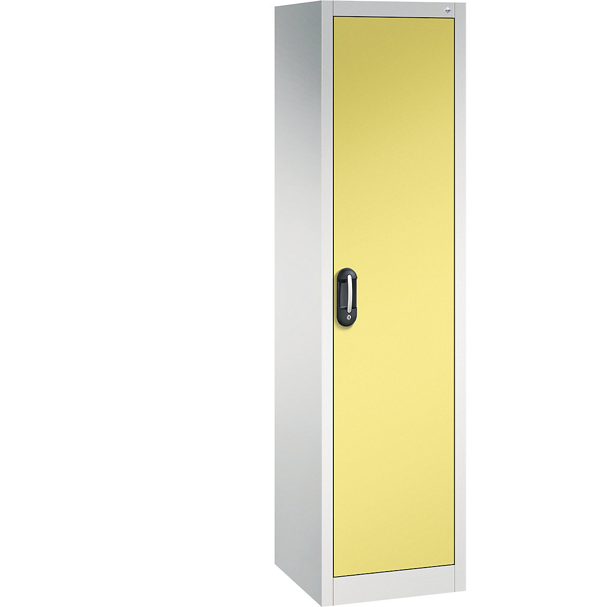 C+P – ACURADO universal cupboard, WxD 500 x 500 mm, light grey / sulphur yellow