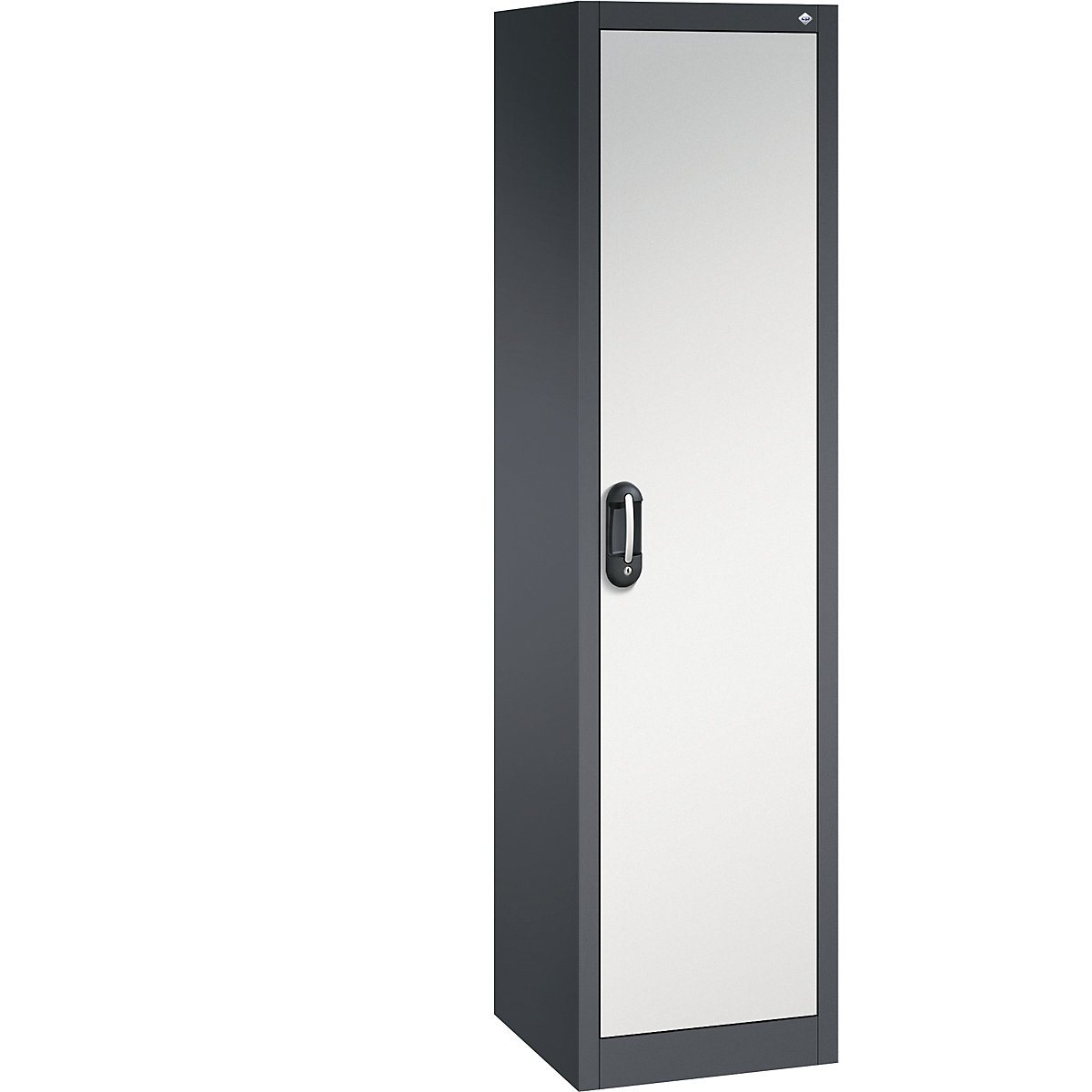 C+P – ACURADO universal cupboard, WxD 500 x 500 mm, black grey / light grey