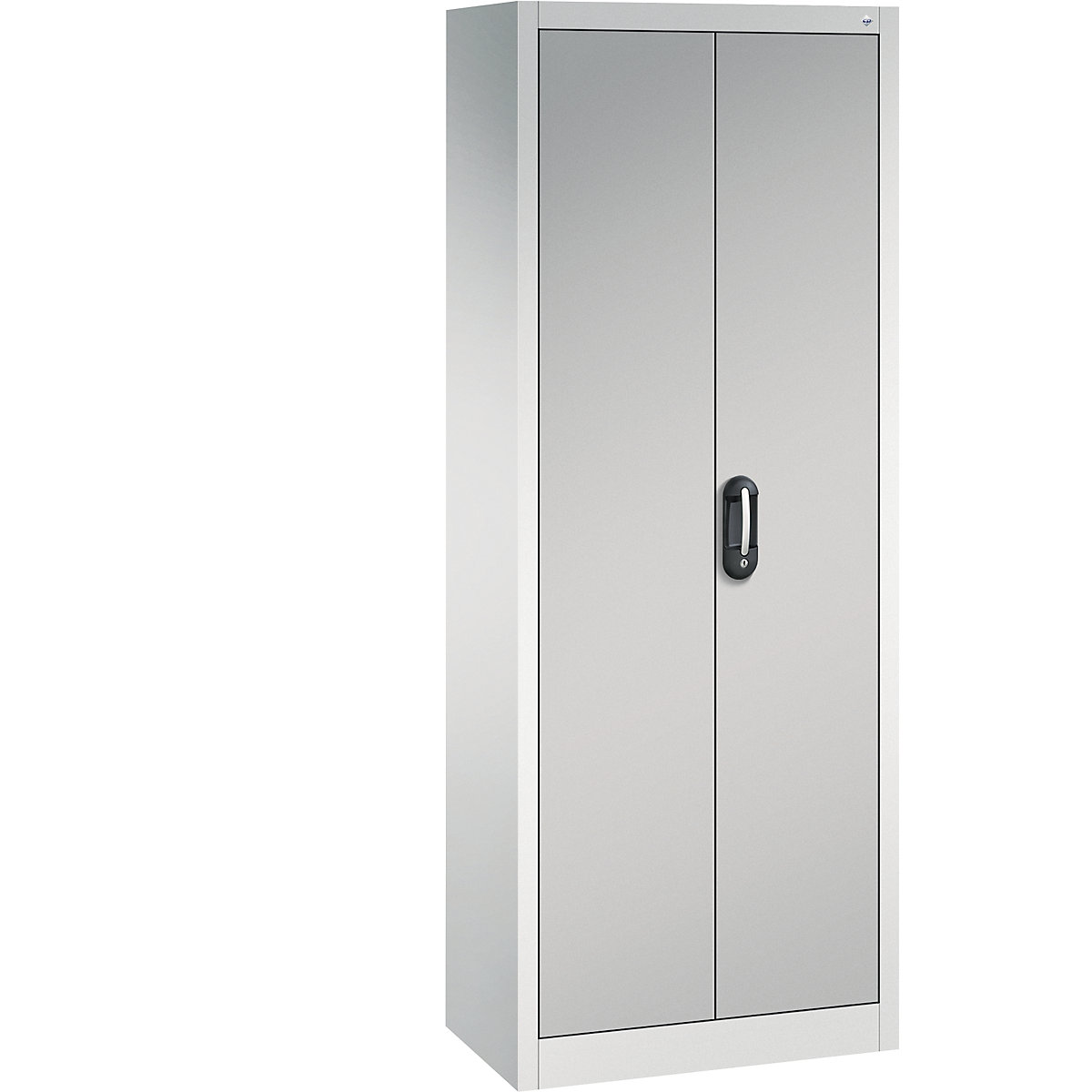 ACURADO universal cupboard – C+P, WxD 700 x 400 mm, light grey / white aluminium-24