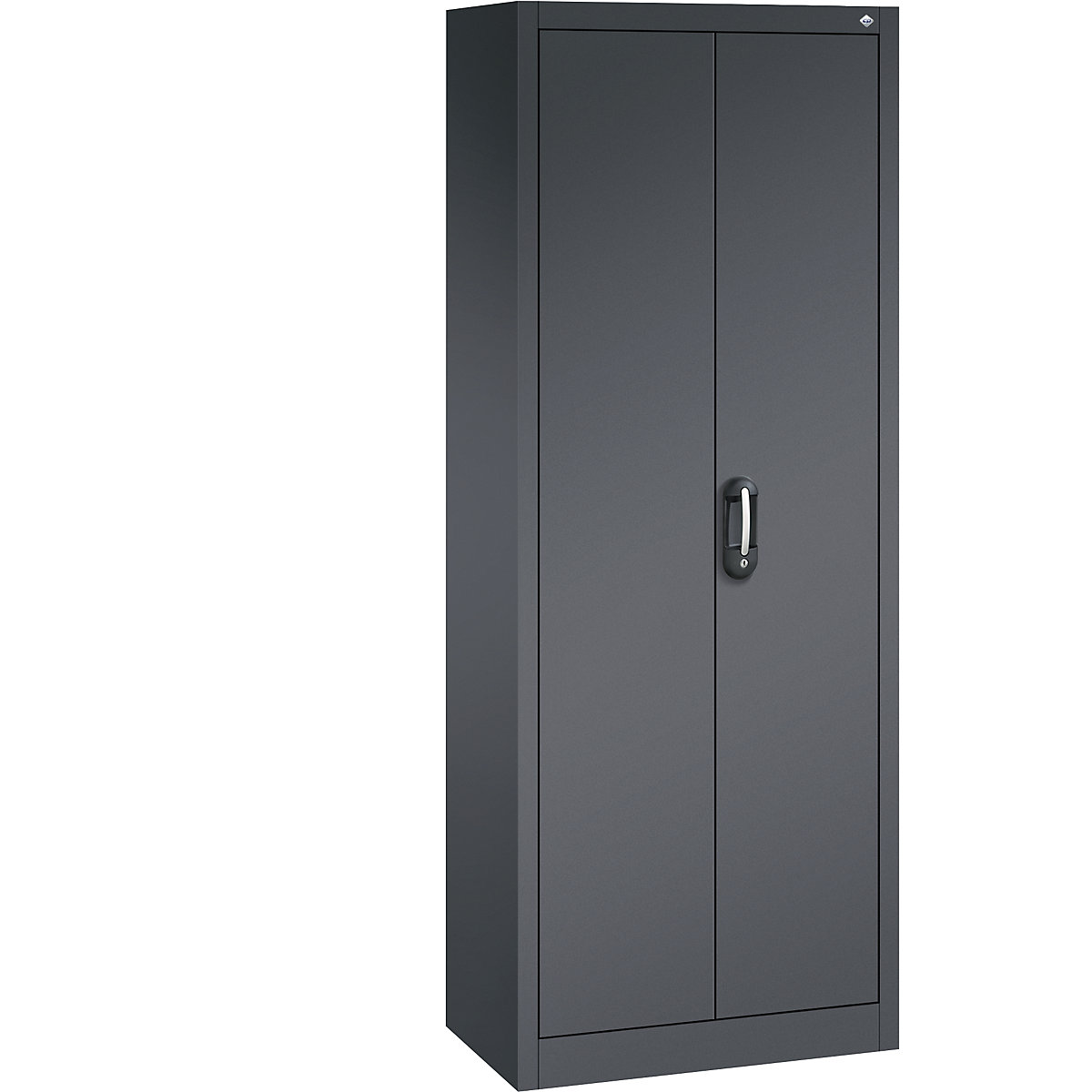 ACURADO universal cupboard – C+P, WxD 700 x 400 mm, black grey / black grey-30