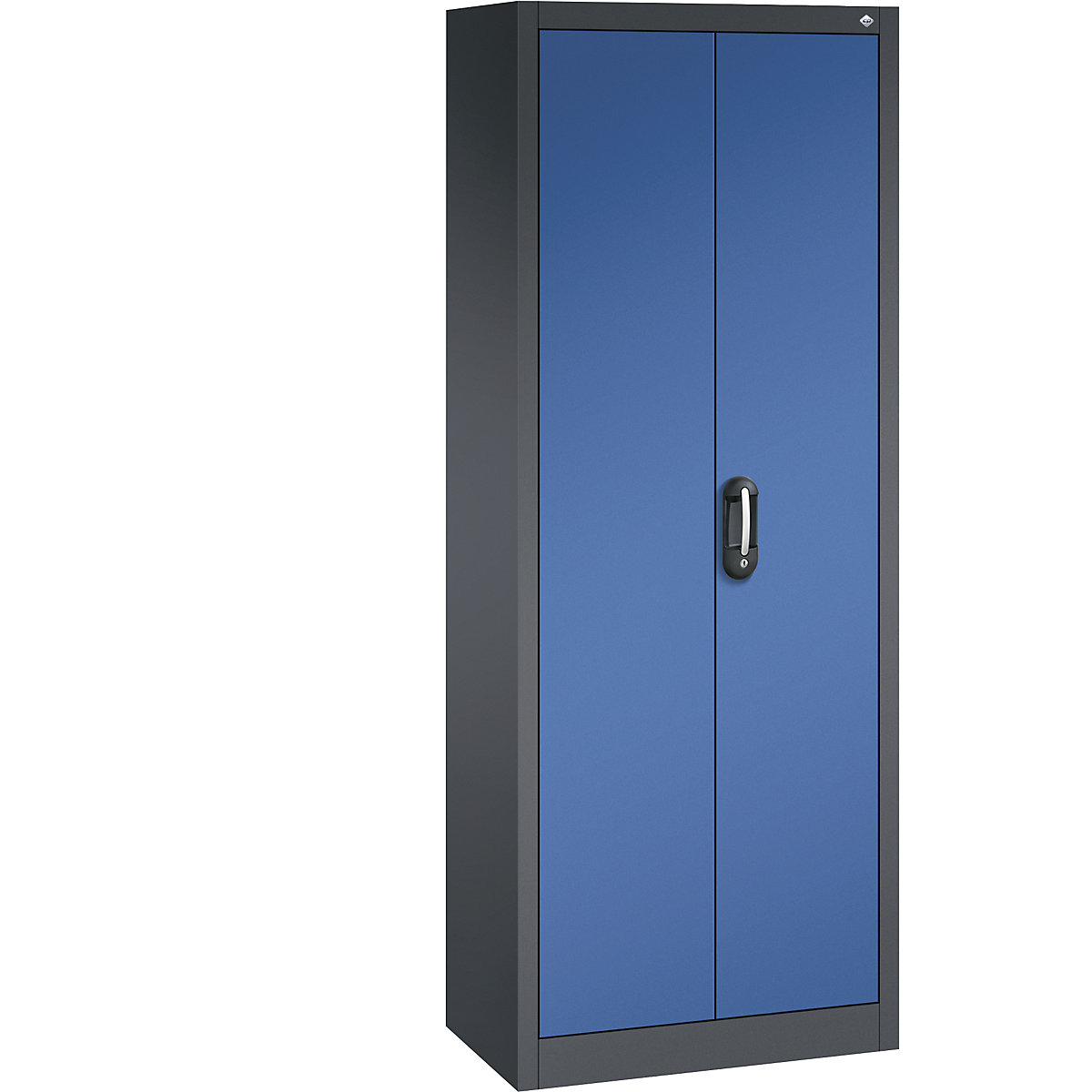 ACURADO universal cupboard – C+P, WxD 700 x 400 mm, black grey / gentian blue-17