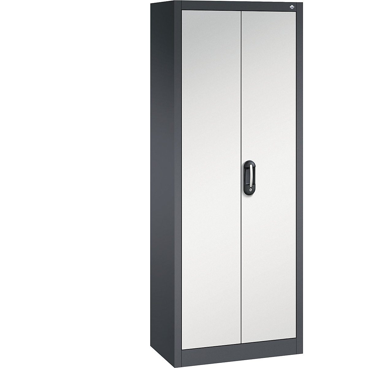 ACURADO universal cupboard – C+P, WxD 700 x 400 mm, black grey / light grey-11