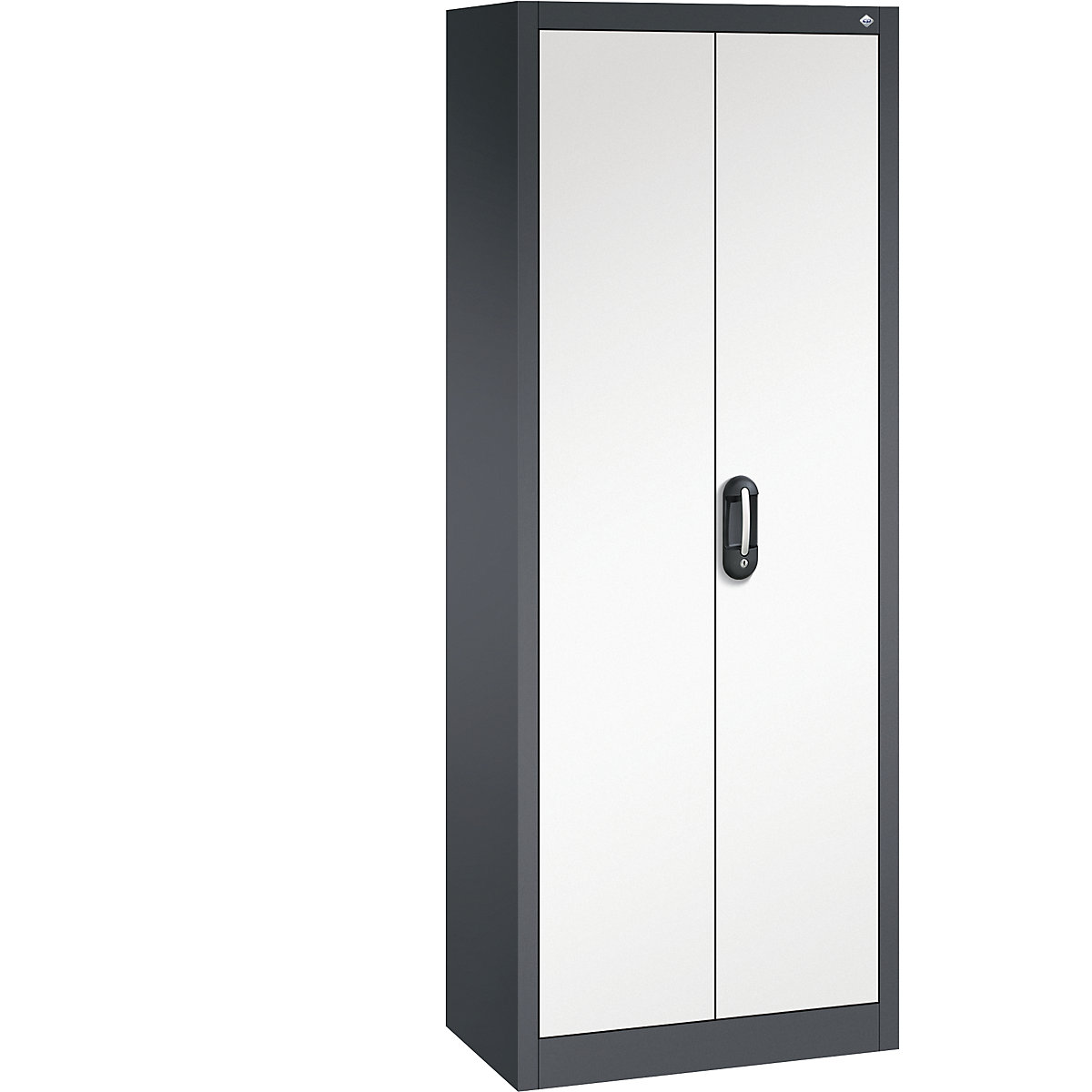 ACURADO universal cupboard – C+P, WxD 700 x 400 mm, black grey / pure white-25