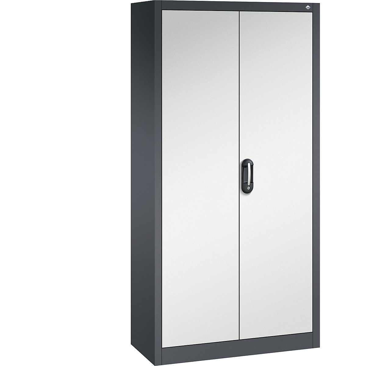 ACURADO universal cupboard – C+P, WxD 930 x 400 mm, black grey / light grey, 2+ items-33