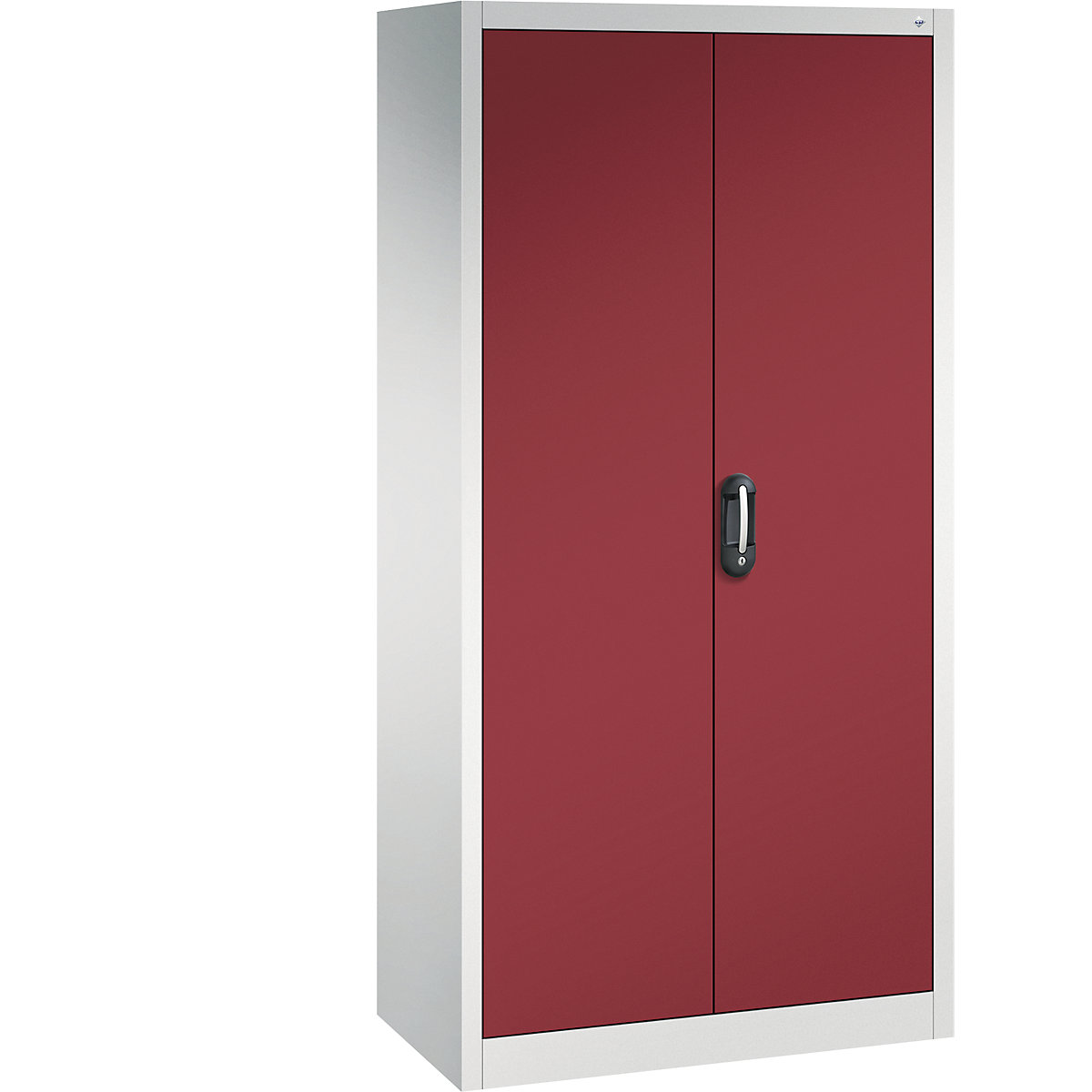 ACURADO universal cupboard – C+P, WxD 930 x 500 mm, light grey / ruby red-28
