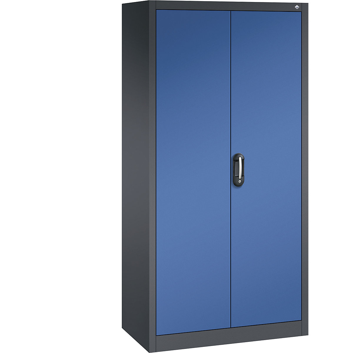 ACURADO universal cupboard – C+P, WxD 930 x 500 mm, black grey / gentian blue-23
