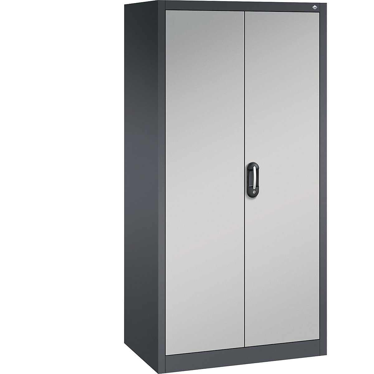 ACURADO universal cupboard – C+P, WxD 930 x 600 mm, black grey / white aluminium-28