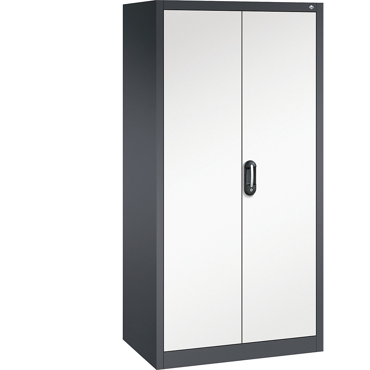 ACURADO universal cupboard – C+P, WxD 930 x 600 mm, black grey / pure white-17