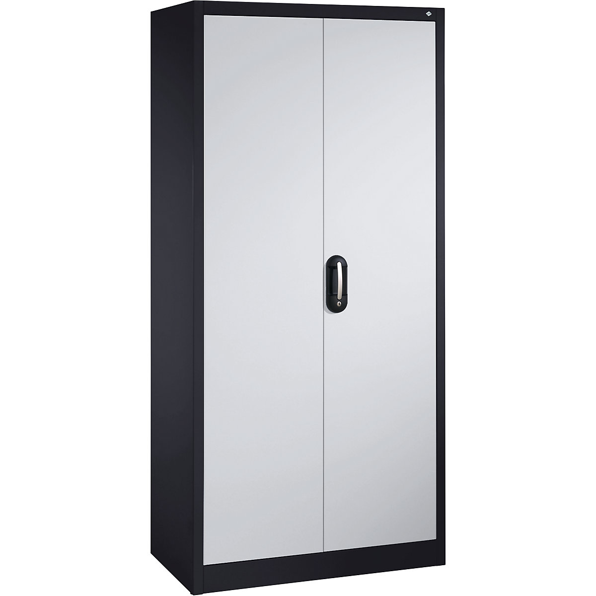 ACURADO universal cupboard – C+P, WxD 930 x 500 mm, black grey / white aluminium-20