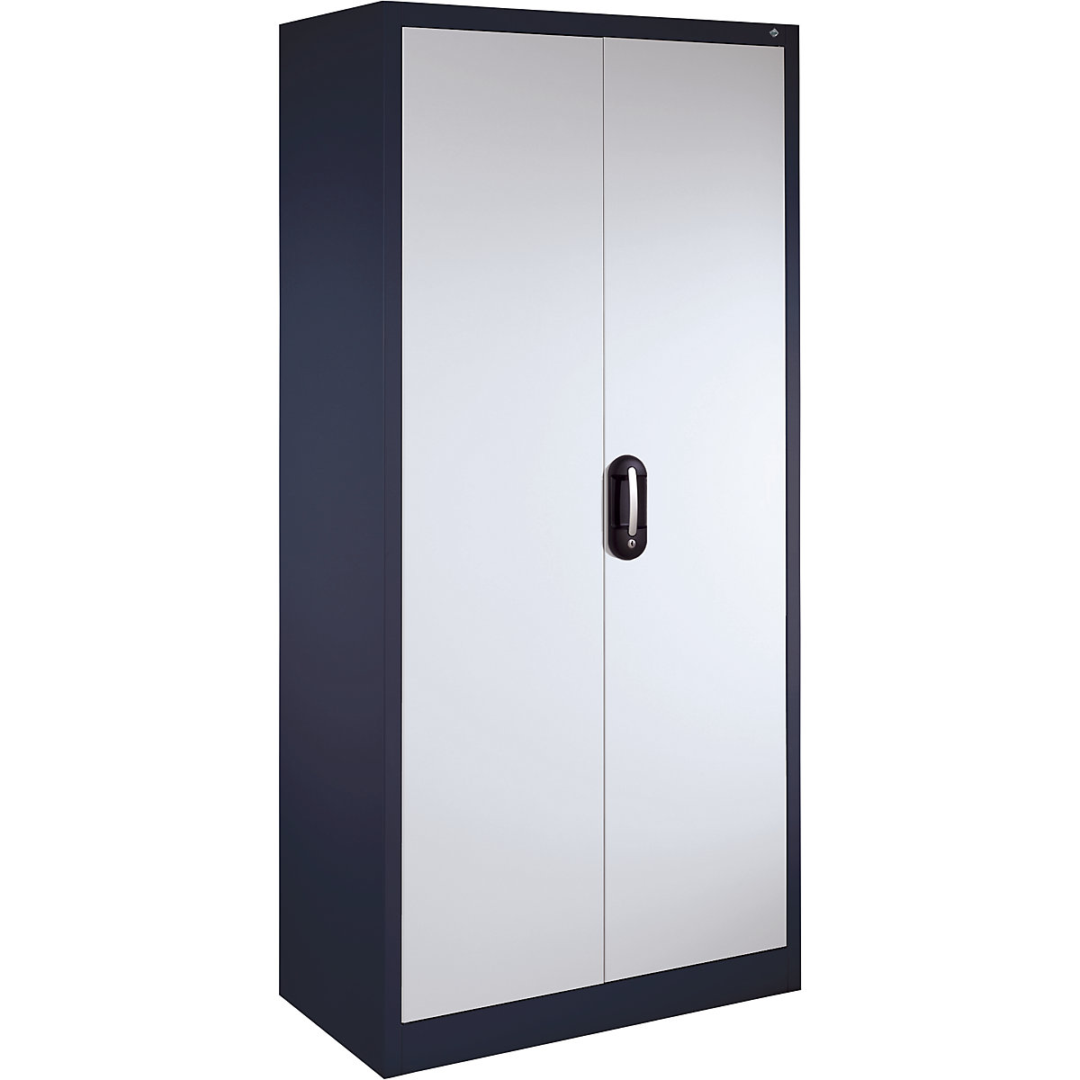 ACURADO universal cupboard – C+P, WxD 1200 x 400 mm, black grey / white aluminium-30