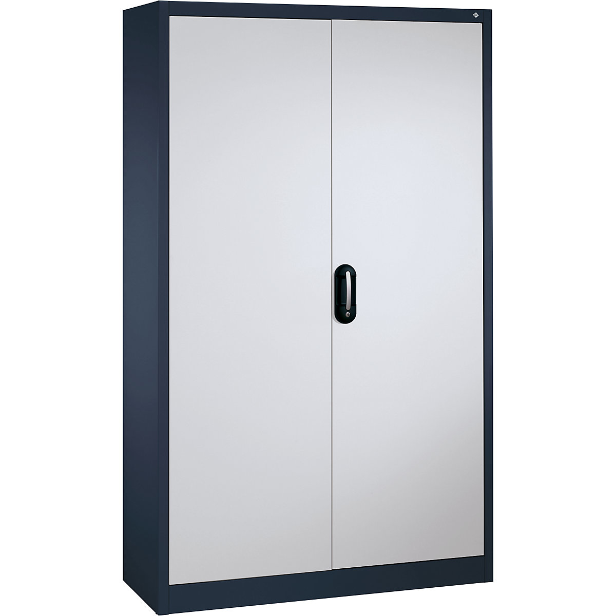 ACURADO universal cupboard – C+P, WxD 1200 x 500 mm, black grey / white aluminium-26