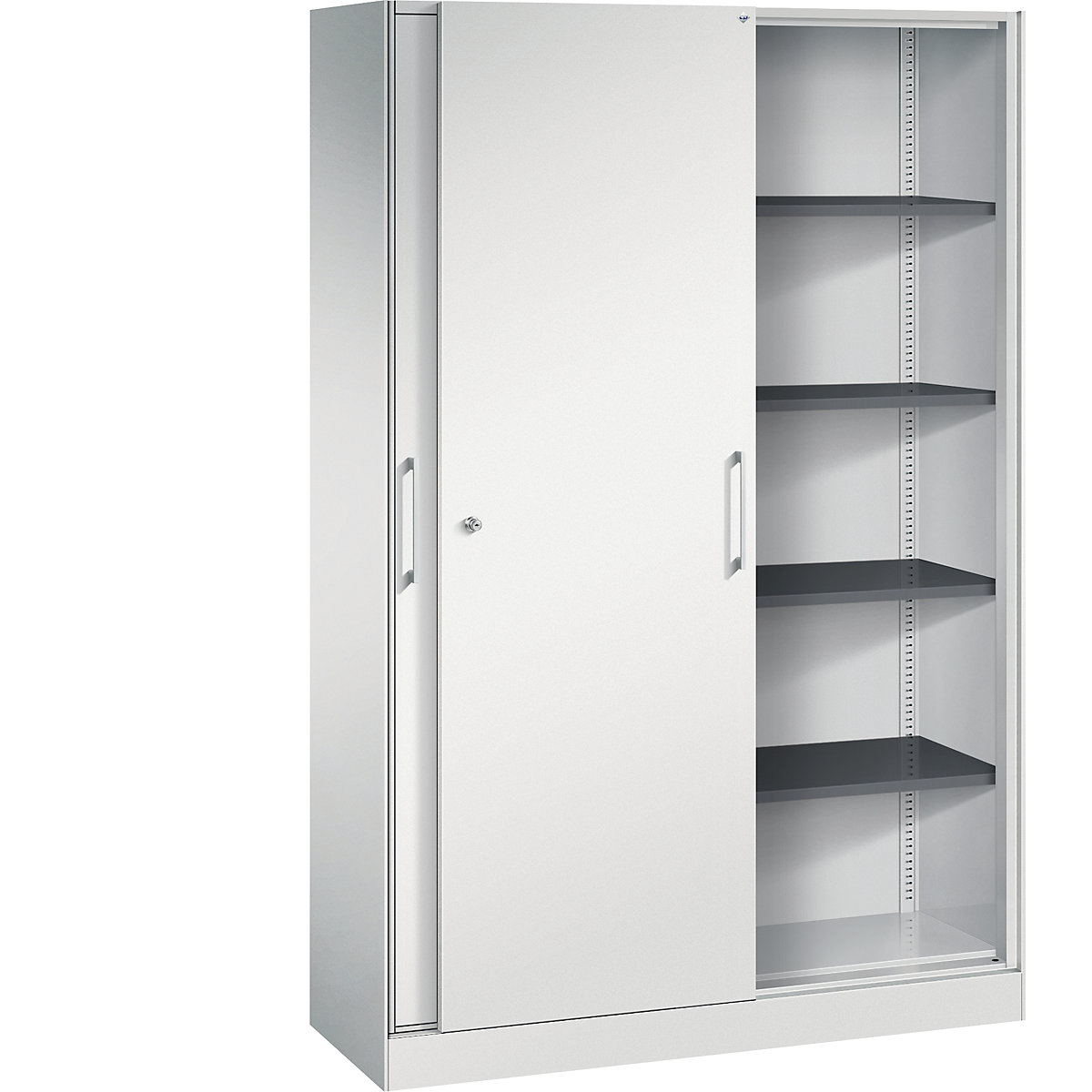 ASISTO sliding door cupboard, height 1980 mm – C+P, width 1200 mm, light grey/light grey-7