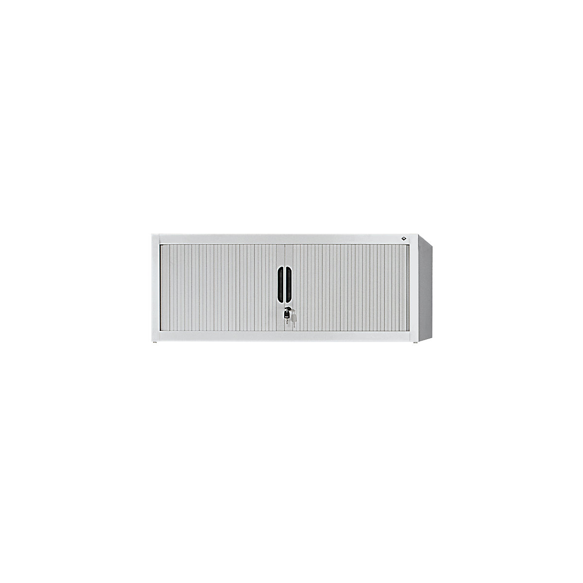 Add-on roller shutter cupboard – C+P, HxWxD 450 x 1000 x 420 mm, light grey-3