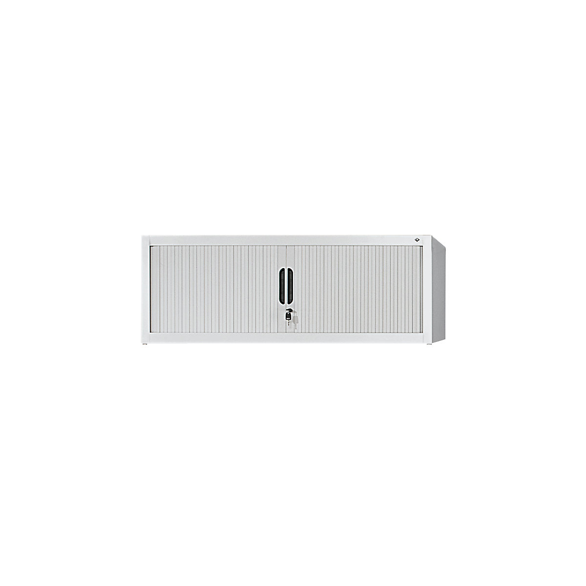 Add-on roller shutter cupboard – C+P, HxWxD 450 x 1200 x 420 mm, light grey-1