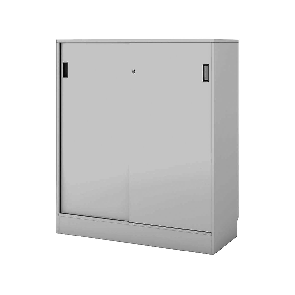 Chicago cupboard with sliding doors, HxWxD 1353 x 1215 x 400 mm, light grey-12